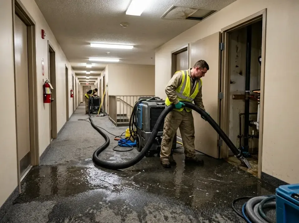 multi-unit-apartment-hallway-f-005 — frequently asked questions, Emergency Burst Pipe Water Extraction & Removal in Highspir…
